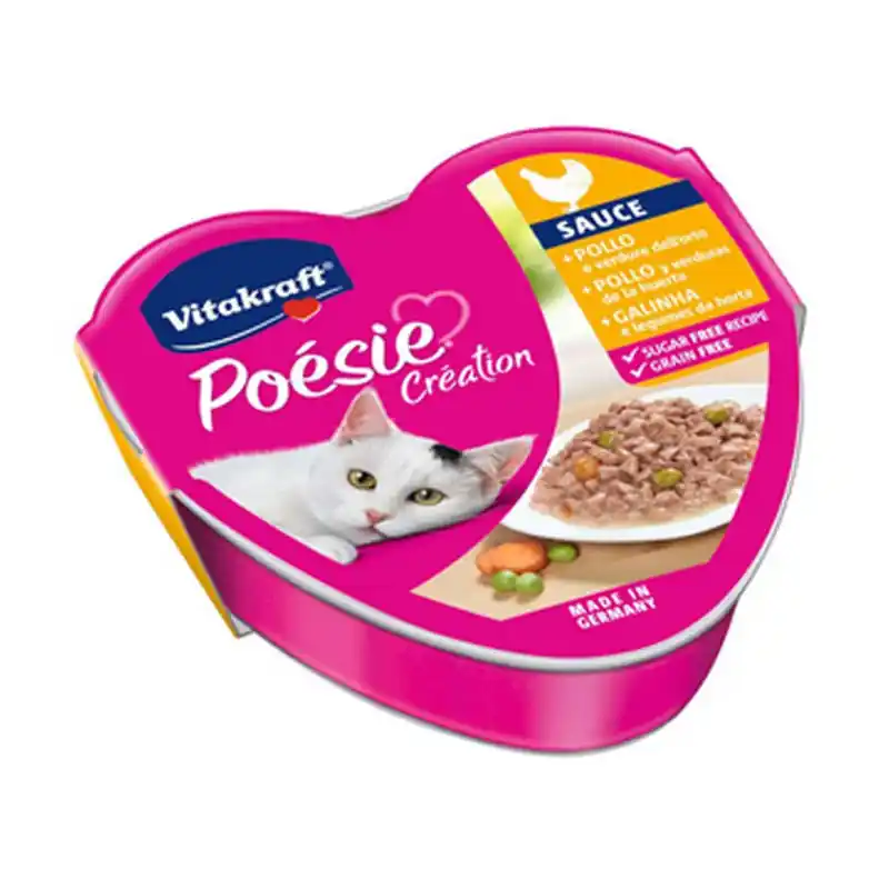 Descuento Vitakraft Poesie Cat Tarrina Pollo con Verduras en Salsa 85gr
