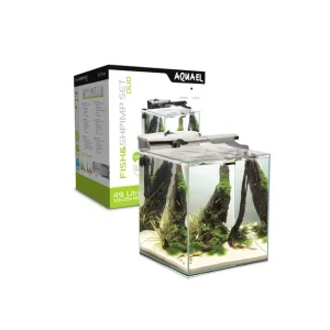 Acuario 49l Aquael Fish&Shrimp set Duo 35 color blanco Económico