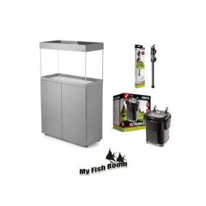 Acuario completo OPTI SET 125 Aquael color gris 2.0 edición PLUS Alta Calidad