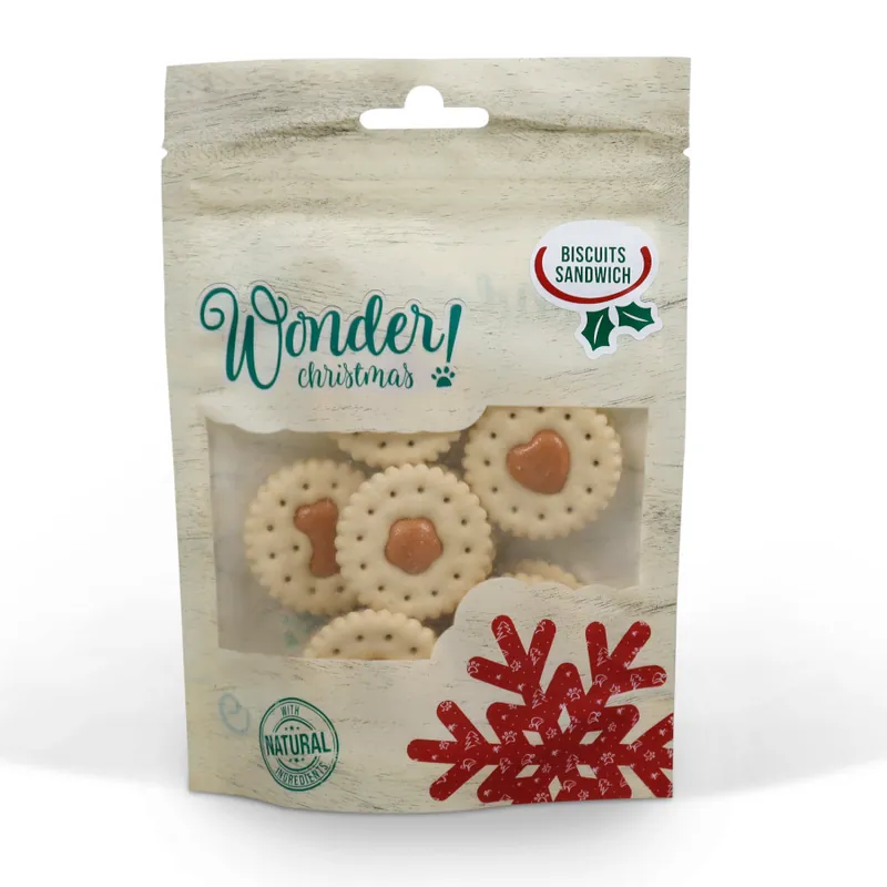 Barato Wonder Christmas Galletas Sandwich de Pollo para perros