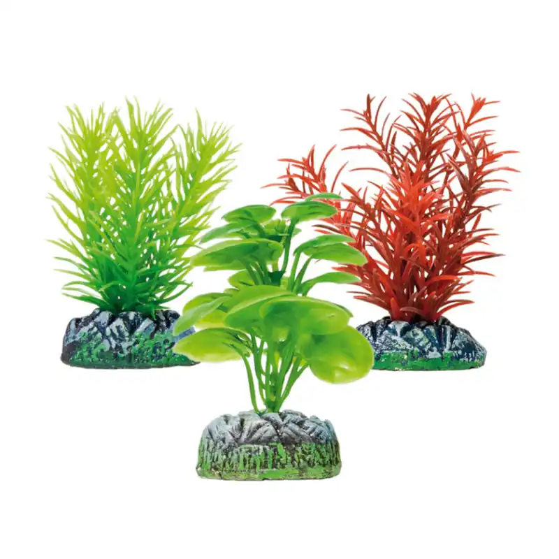 ICA Aquatic Plants Set de 3 plantas artificiales para acuarios Precio Rebajado