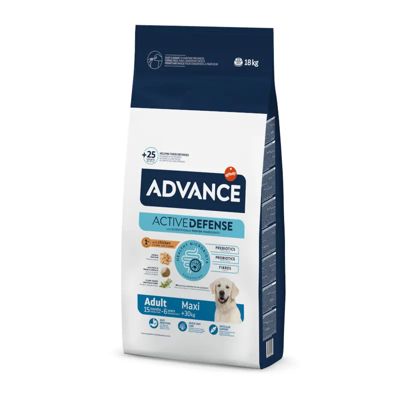 Advance Active Defense Maxi Adult pollo y arroz pienso para perros Liquidación