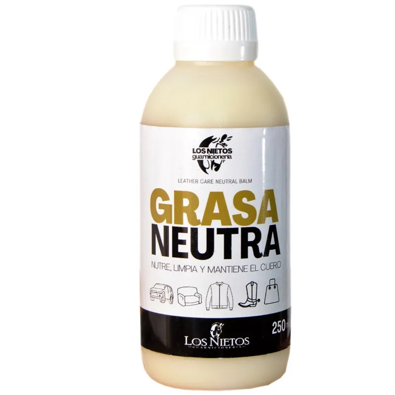 Grasa neutra 250 ml Equipamiento para el caballo Producto de Guarnicionería Tradición artesana Color Blanco Los Nietos Entrega Rápida