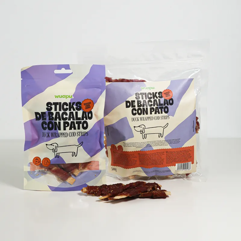 Wuapu Snack Bacalao Pato Desecado para perros Favorito De Clientes