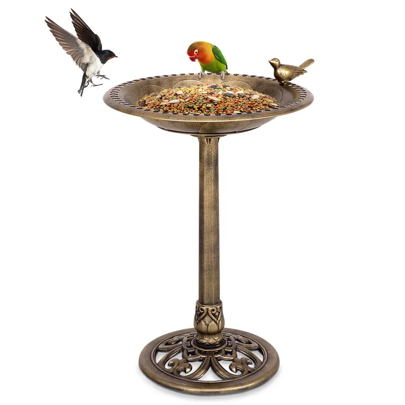 A Buen Precio COSTWAY Comedero para Pájaros de Pie de 50x76 cm para aves