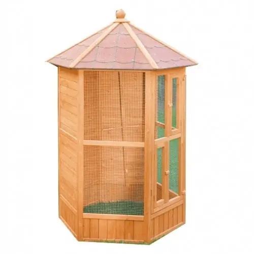 Última Versión Finca casarejo voladera de madera de jardín exterior para pájaros