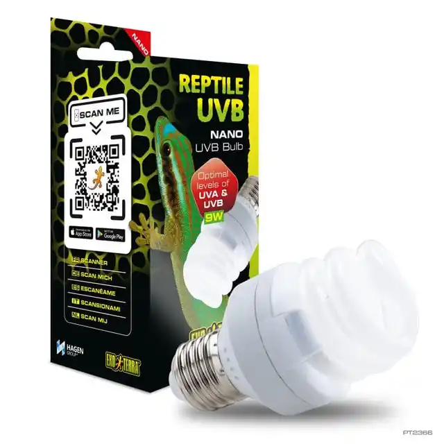 Última Versión Exo Terra Reptile UVB NANO 9w
