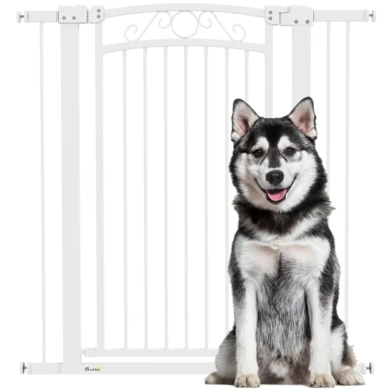 Barato PawHut Barrera Blanca para Perros