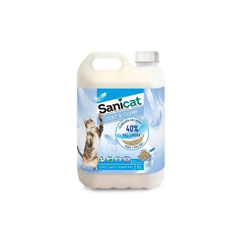 Arena Apelmazante Para Gatos Sanicat Light & Clump Mejor Precio
