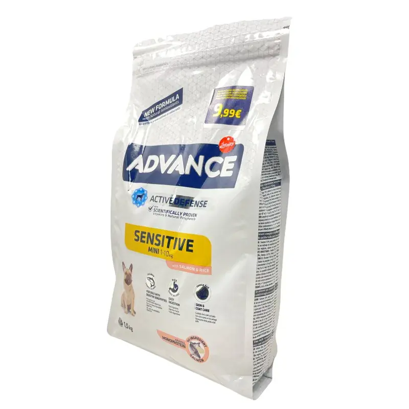 Advance 1,5Kg Mini Adult Sensitive Salmon Y Arroz Barato